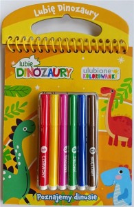 LUBIĘ DINOZAURY. ULUBIONE KOLOROWANKI. POZNAJMY...