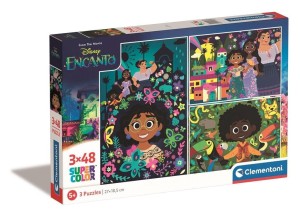 PUZZLE 3X48 SUPER KOLOR DISNEY ENCANTO, CLEMENTONI