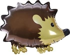 BALON FOLIOWY LEŚNE ZWIERZĄTKA - JEŻYK 44X32CM