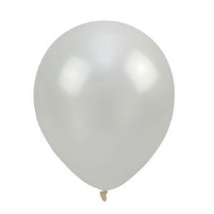 BALONY METALIZOWANE BIAŁE 30CM 100SZT