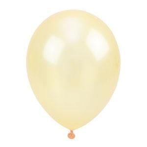 BALONY METALIZOWANE KREMOWE 30CM 100SZT