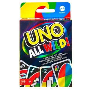 UNO ALL WILD DZIKIE KARTY, MATTEL