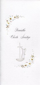 KARNET CHRZEST DL C13 - CHRZCIELNICA