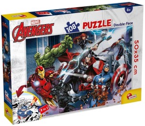 PUZZLE DWUSTRONNE 108 MARVEL AVENGERS, LISCIANI