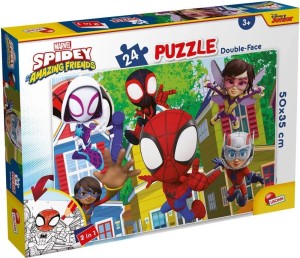 PUZZLE DWUSTRONNE PLUS SPIDEY IT'S A TEAM