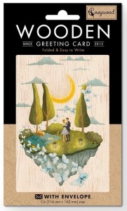 KARNET DREWNIANY C6 + KOPERTA ŚLUB WYSPA MIŁOŚCI