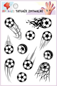 TATUAŻE ZMYWALNE DLA DZIECI PIŁKI, ALL4KIDS