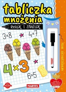 RYSUJĘ I ZMAZUJĘ. TABLICZKA MNOŻENIA Z FLAMASTREM