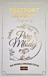 KARNET PASZPORT ŚLUBNY PARY MŁODEJ