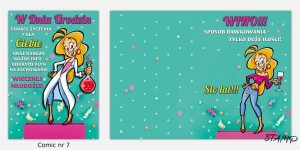 KARNET COMIC B6 + KOPERTA WZÓR NR 07 URODZINY