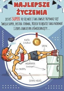 KARNET COMIC B6 + KOPERTA WZÓR NR 19 URODZINY