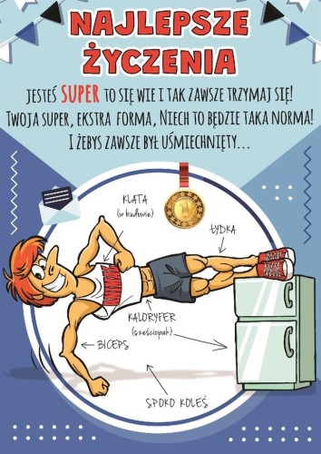 Karnet Comic B6 + koperta wzór nr 19 Urodziny