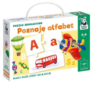 KAPITAN NAUKA PUZZLE EDUKACYJNE ALFABET 3-6 LAT