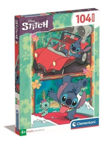 Puzzle 104 Super Kolor Stitch, Clementoni
