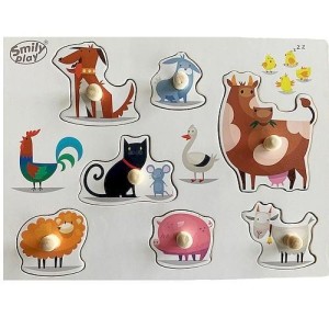 UKŁADANKA ZWIERZĘTA DOMOWE, SMILY PLAY