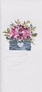 KARNET KWIATY DL NS - KWIATY W DONICZCE