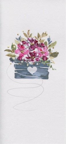 Karnet Kwiaty DL NS - Kwiaty w doniczce