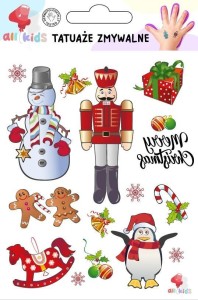 TATUAŻE ZMYWALNE DLA DZIECI BOŻE NARODZENIE 1