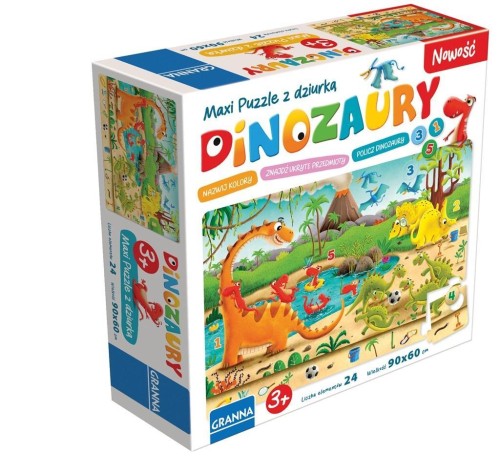 Maxi Puzzle Dinozaury GRANNA, Granna