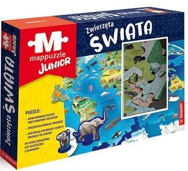 Mappuzzle Junior - Zwierzęta świata, Demart