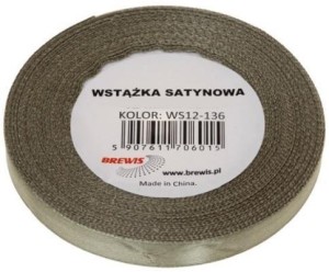 WSTĄŻKA SATYNOWA KHAKI 25MM X 32M