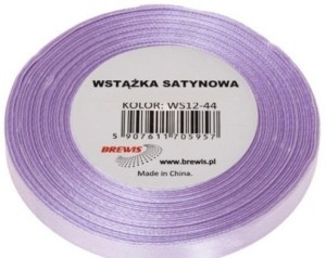 WSTĄŻKA SATYNOWA JASNY LAWENDOWY 38MM X 32M
