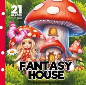 KOLOROWANKA 160X160 FANTASY HOUSE BAJKOWE DOMKI