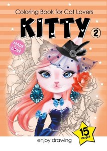 KOLOROWANKA A4 15 OBRAZKÓW KOTKI 2