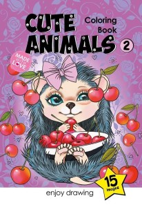 KOLOROWANKA A4 15 OBRAZKÓW SŁODKIE ZWIERZĄTKA 2