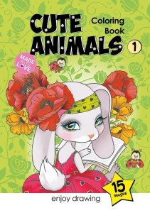KOLOROWANKA A4 15 OBRAZKÓW SŁODKIE ZWIERZĄTKA 1