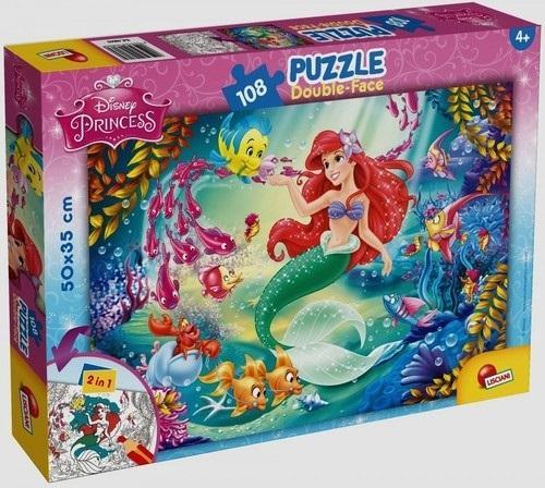 Puzzle dwustronne 108 Mała Syrenka, Lisciani