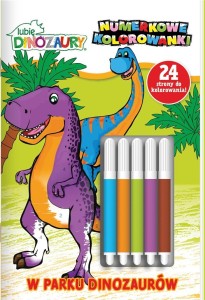 LUBIĘ DINOZAURY. NUMERKOWE KOLOROWANKI CZ.4