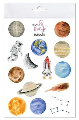 Tatuaże zmywalne Kosmos, Mama Maluje