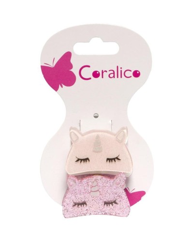 Klipsy akrylowe Jednorożec, Coralico