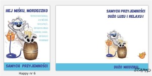 KARNET HAPPY B6 + KOPERTA WZÓR NR 06