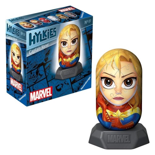 Puzzle 3D Hylkies: Kapitan Marvel, Ravensburger