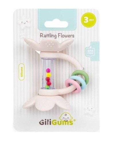 Grzechotka Kwiatki pastelowe, Giligums