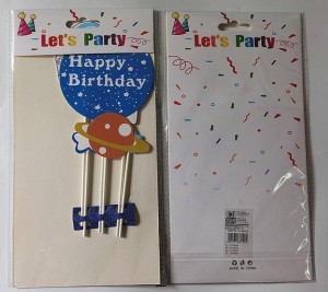 TOPPER NA TORT KOSMOS 29X16CM