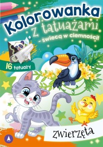 KOLOROWANKA Z TATUAŻAMI ZWIERZĘTA, PRACA ZBIOROWA