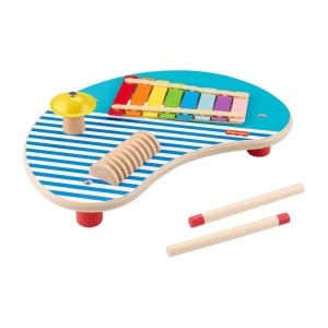 FISHER PRICE. DREWNIANY MUZYCZNY STOLICZEK