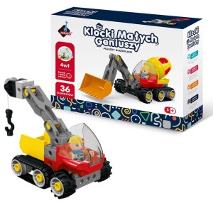 KLOCKI KONSTRUKCYJNE MAŁYCH GENIUSZY 4W1 36EL