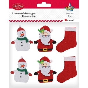 KLAMERKI DREWNIANE BOŻE NARODZENIE