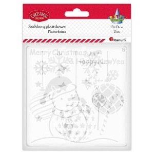 SZABLONY PLASTIKOWE 130X130MM 2SZT