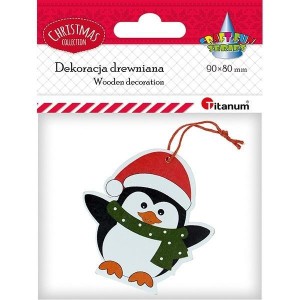 ZAWIESZKA DREWNIANA PINGWIN 71X73MM