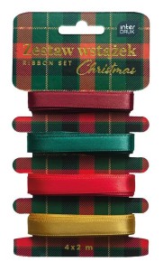 ZESTAW WSTĄŻEK 4X2M CHRISTMAS