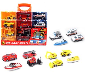 POJAZDY METALOWE 12SZT, TRIFOX