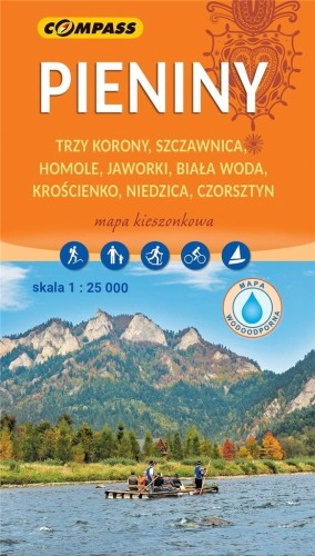 Mapa - Pieniny 1:25 000, praca zbiorowa