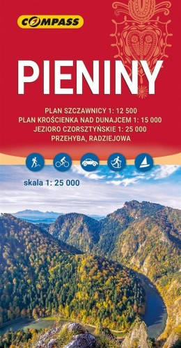 Mapa - Pieniny 1:25 000, praca zbiorowa