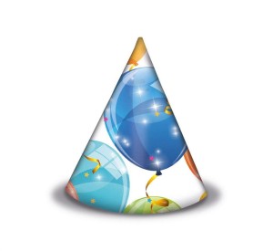 CZAPECZKI PAPIEROWE SPARKLING BALLOONS 6SZT