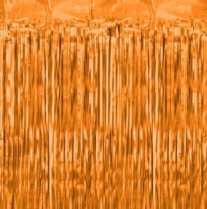 KURTYNA DEKORACYJNA 100X200CM POMARAŃCZOWA